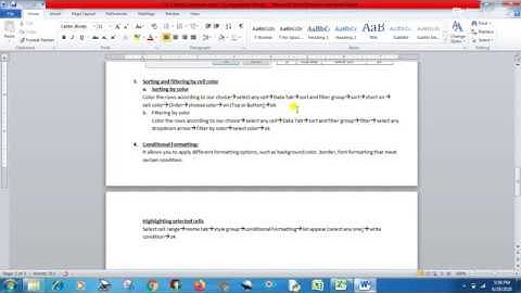 Computer Class 7: Ch-3 Elaboration ON MS Excel 2007 || Sorting And Filtering || Part 2