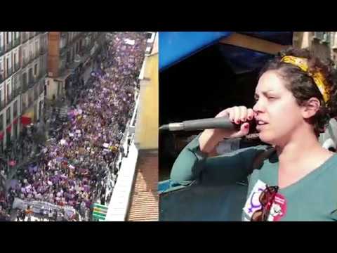 Huelga feminista 8-M. Las estudiantes llegan a San Bernardo