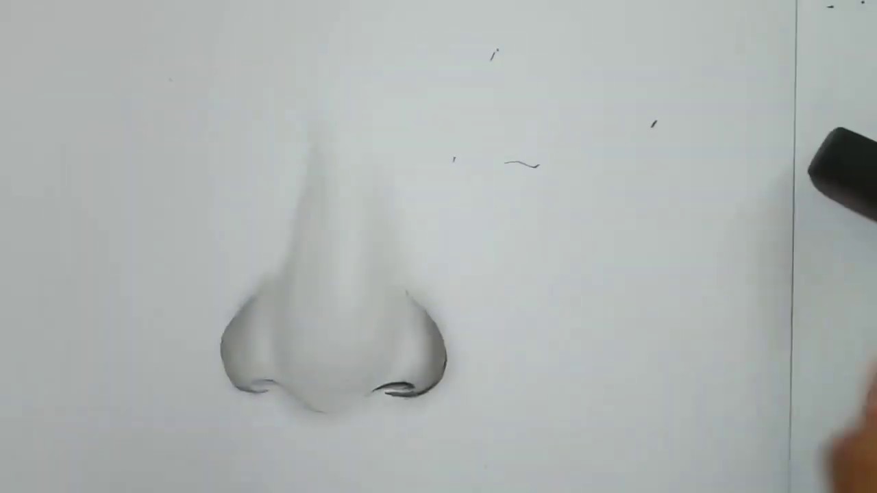 Cara Menggambar Hidung | How To Drawing Nose | Diiringi lagu Harusnya ...