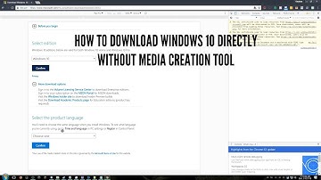 How to Download Windows 10 Directly Without Media Creation Tool 2018