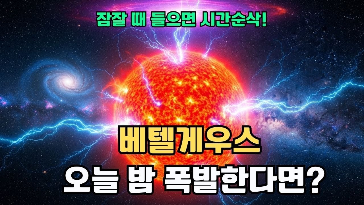 《베텔게우스 초신성, 은하계에서 가장 위험한 별… 지금 폭발할 수 있을까? 》잠잘 때 들으면 시간순삭!