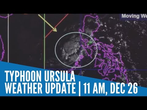 Typhoon Ursula slightly weakens, expected out of PAR by Saturday