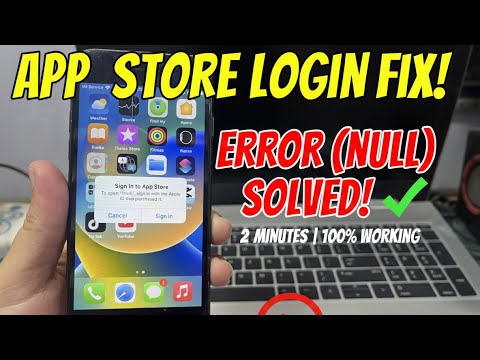 How to Fix Sign in to App Store to Open null sign in with the apple id that purchased it !