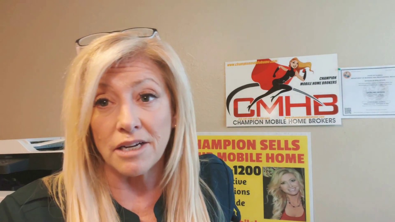 When buying a mobile home in Florida Who should you be working with