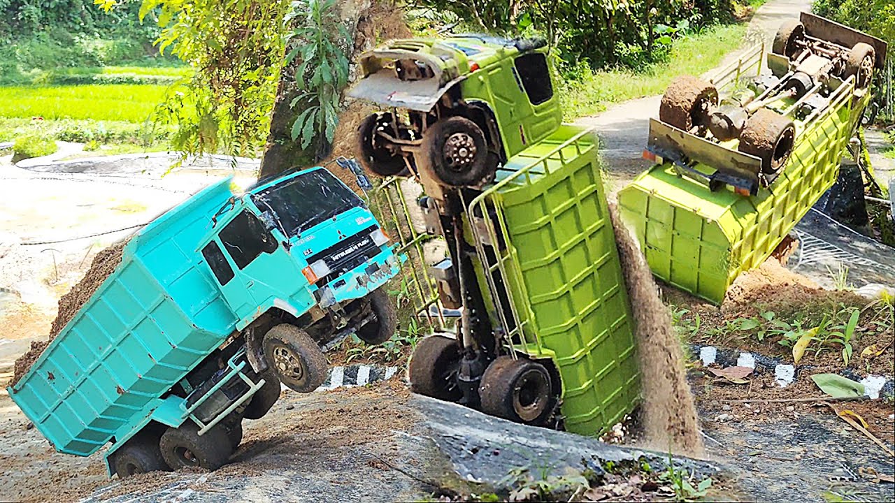 FULL OLENG Rc Truk ENGKEL Hino 500 Truk Fuso TERGULING Tanjakan Extreme Truk Pasir Laka Lintas