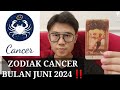 ZODIAK CANCER BULAN JUNI 2024 ‼️BAHAS PERUNTUNGAN MU KEUANGAN ASMARA KARIR !!