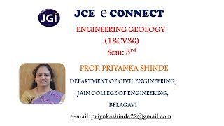 JCE CV 18CV36 ENGG. GEOLOGY, Mineralogy , tenacity, form