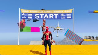 GTA 5 Epic Ragdolls | Spiderman and Super Heroes Jumps/fails (Euphoria Ragdolls Physics) #shorts