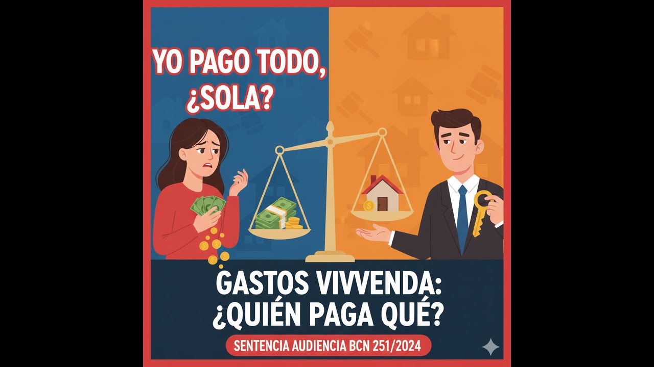 GASTOS VIVIENDA en DIVORCIO: 3 Cosas que Paga Quien Reside y 3 a Medias | Abogada Explica