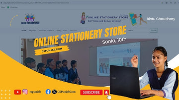 Online Stationery Store by Sonia & Team | 10th, 2023-24 | Website Project in HTML CSS | CSPunjab.Com
