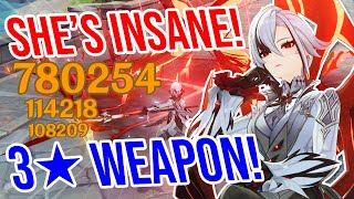 C0 Arlecchino is CRAZY! 3★ Weapon Showcase! Genshin Impact