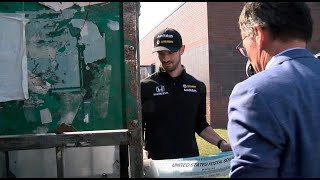 Alexander Rossi help to distribute this year s Indy 500 tickets