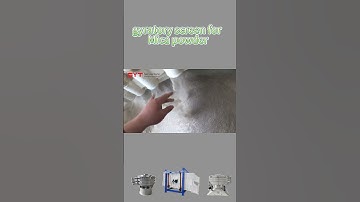 Gyratory screen for mica powder