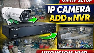 Zebronics camera hikvision NVR per chalu kaise karen#hikvision NVR IP camera add