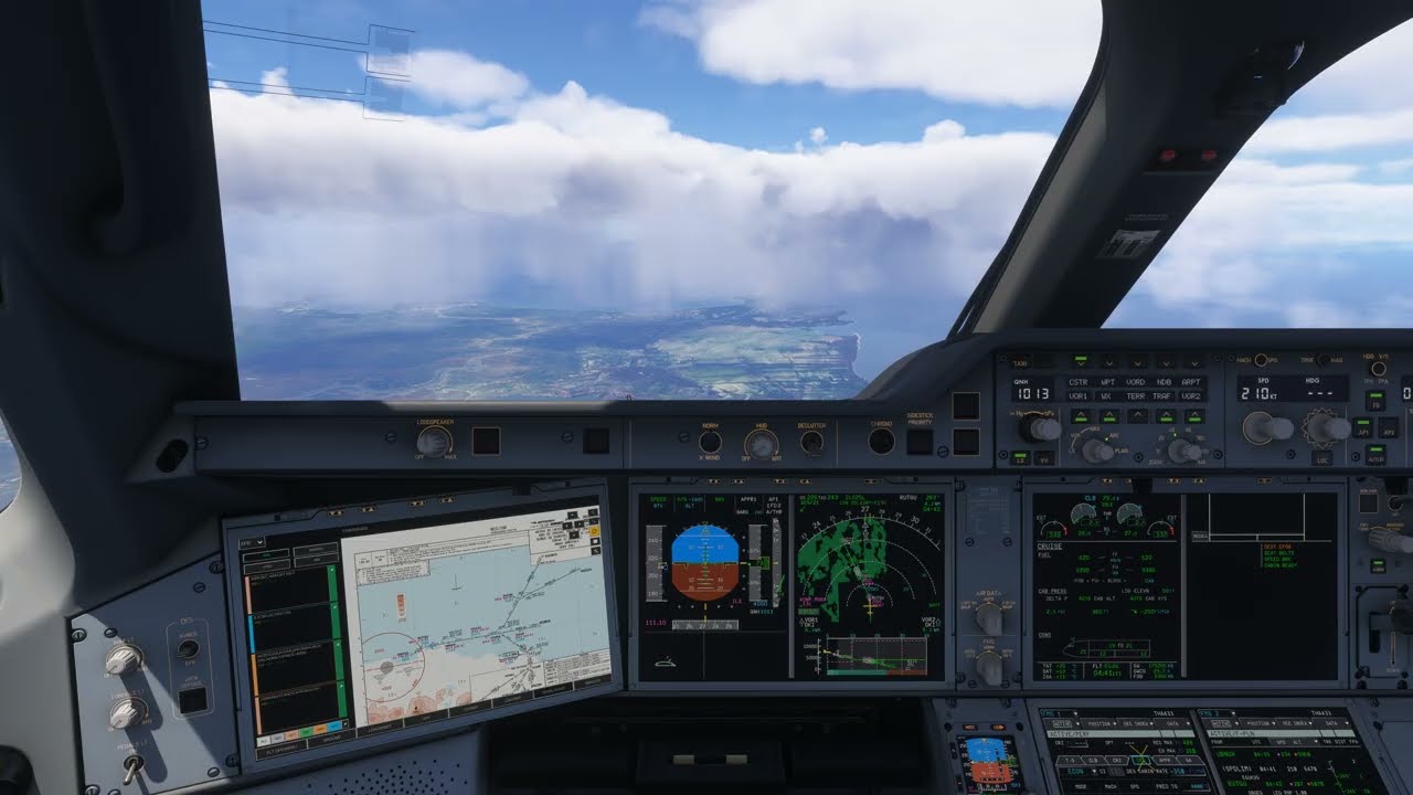 Smooth Crosswind ILS Landing at Jakarta | THAI A350-900 | TG411 RWY 25L | MSFS 2024