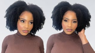 Wig or my real hair? No lace, no glue! This Half wig is Bomb Ft HerGiven Hair