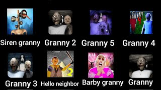 granny2 granny 3 granny4 granny 5hello neighbor granny barby granny siren head granny | horror games screenshot 5