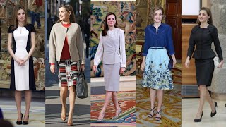 World's most beautiful and gorgeous Queen letizia's dresses collection | Queen letizia's dress style