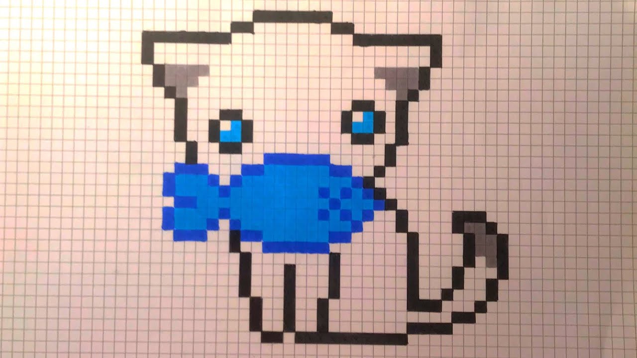 Chaton Pixel Art Facile Chat