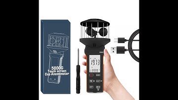 Digital Anemometer 5000G Handheld Wind Speed Meter 360°