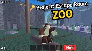 Roblox PROJECT: ESCAPE ROOM ZOO Walkthrough (English) screenshot 4