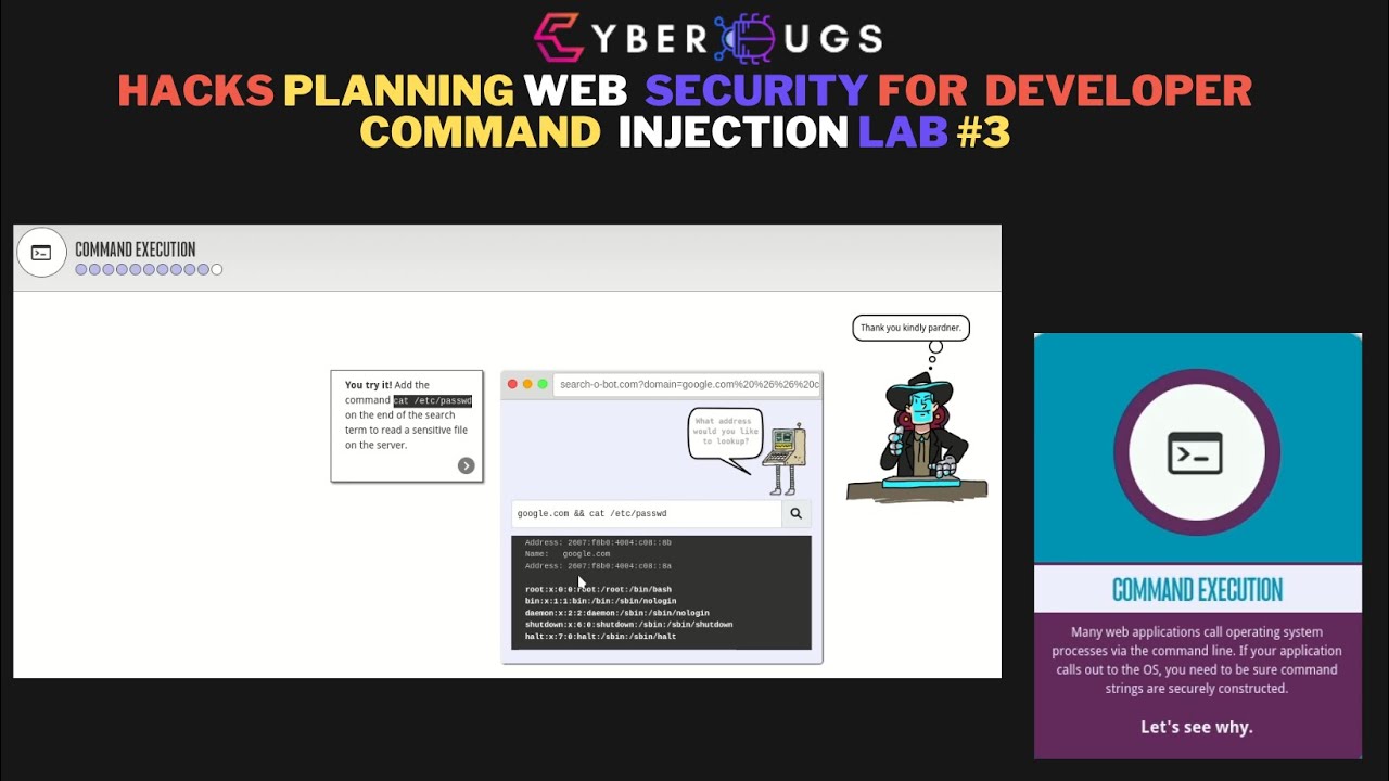 HacksPlanning Command Injection | Web Security For Developers | In ...