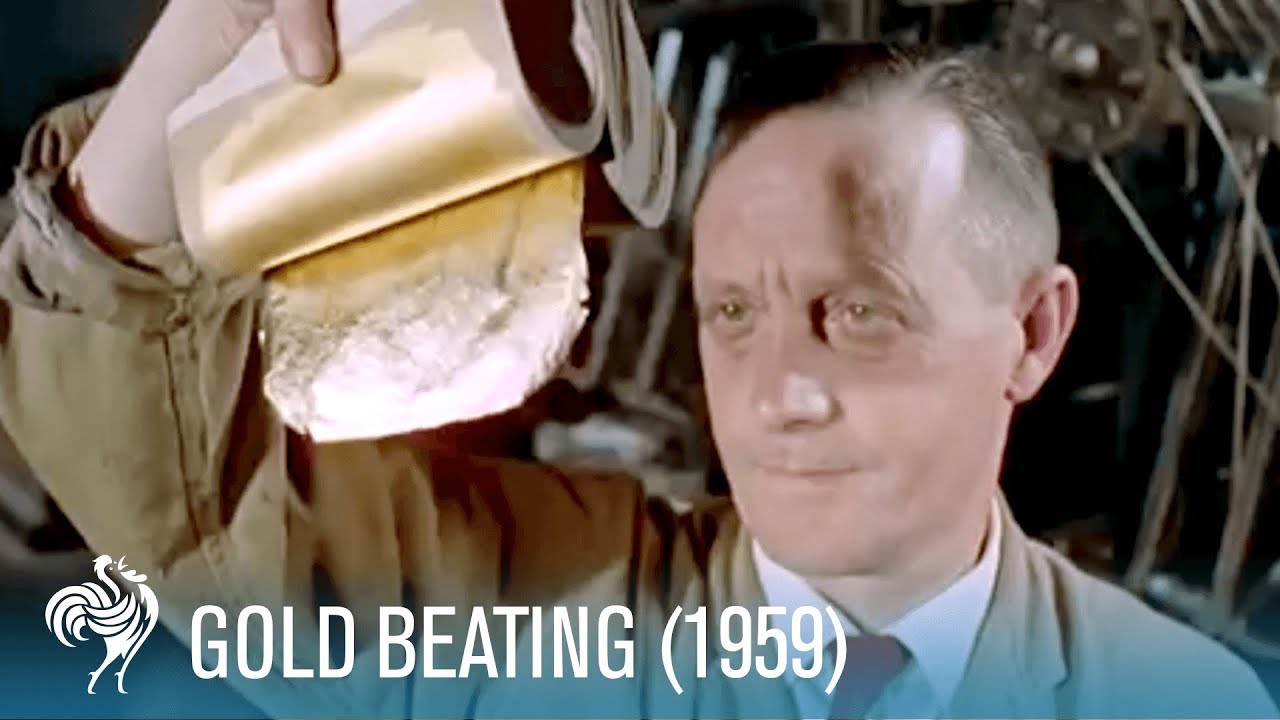The Art of Gold Beating (1959) British Pathé YouTube