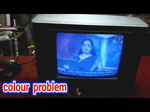 How to Repair tv Color Problem in Hindi   Blue Colour Picture Problem tv Repair
