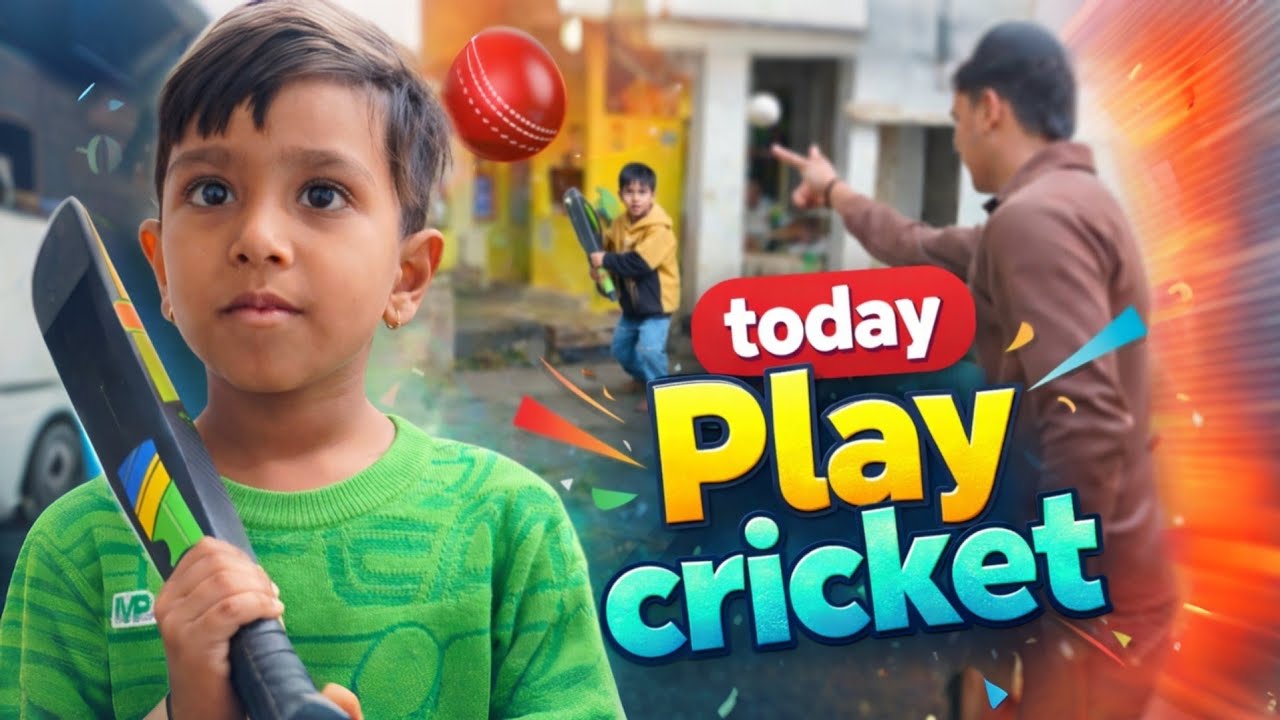 Today Play Cricket 🏏 | Cute Kids Playing Cricket