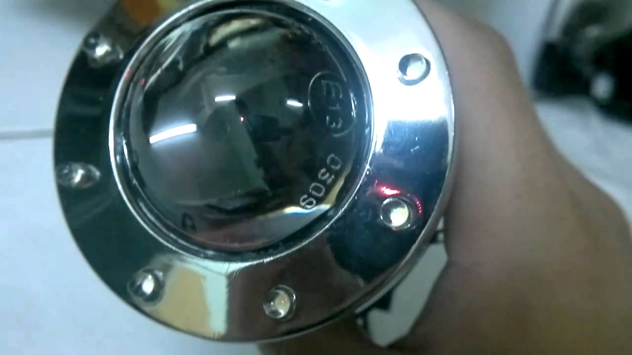 3.0 inch bullet projector fog lamp with LED - YouTube