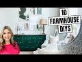 10 Farmhouse DIY's - Tons of Thrifted Decor Ideas!