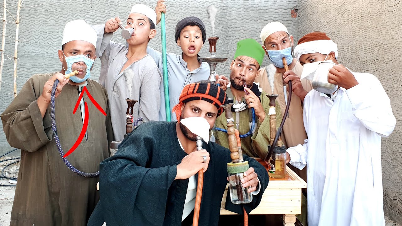 اول يوم في القهوه بعدالحظر شوف بسيوني عمل اية مع الكمامة الصيفي