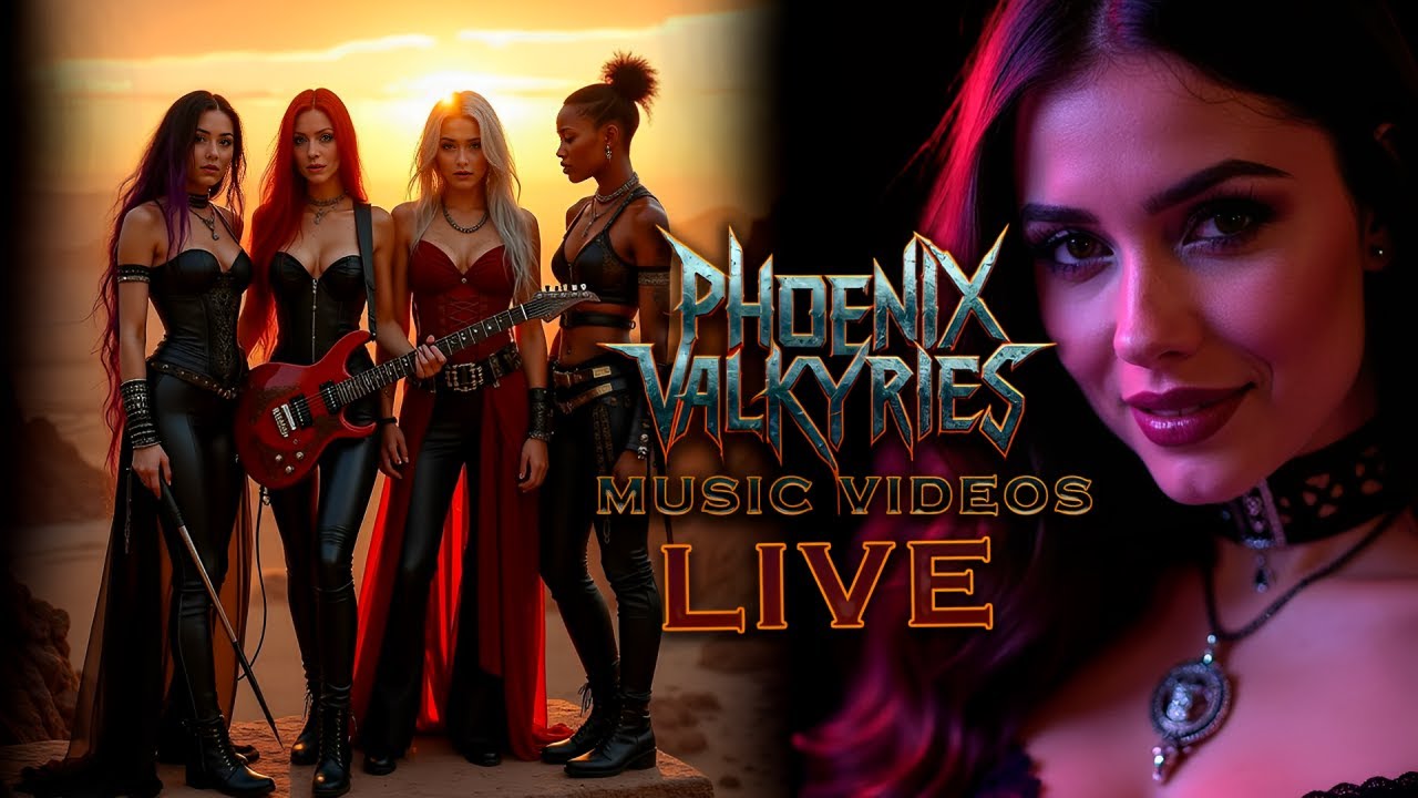 Live: Meet the band Phoenix Valkyries - Music videos (listen to the songs on music platforms)