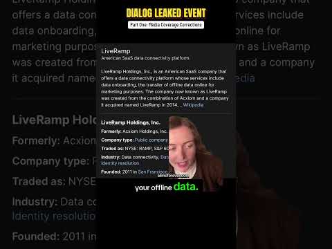 The Dialog Society (Part One): LEAKED! Verified Attendees