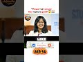 "Her Golden reply shocked deepak sir😱🤯"#upsc#shorts