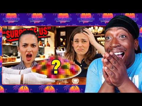 We Asked The Waiter To “Surprise Us" (AMERICAN REACTS)