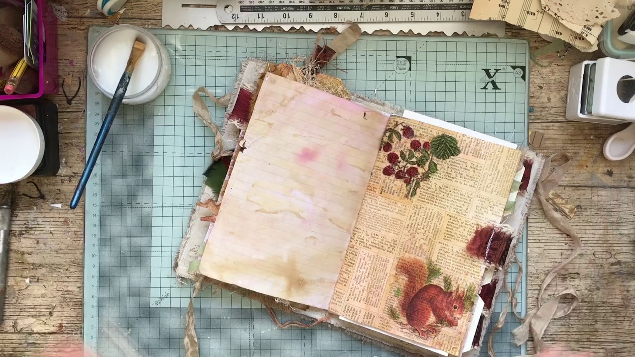Filling & Decorating a blank journal #5