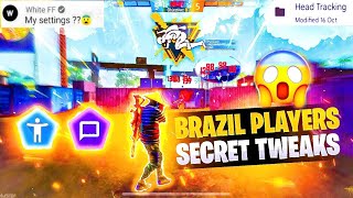 TOP 5 Brazil settings for free fire mobile | Enable THIS settings for MORE HEADSHOTS in free fire