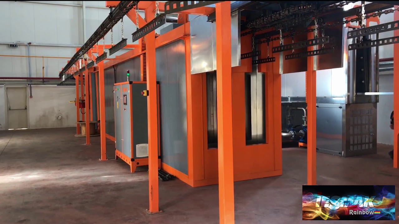 Full Automatic Powder Coating Line YouTube