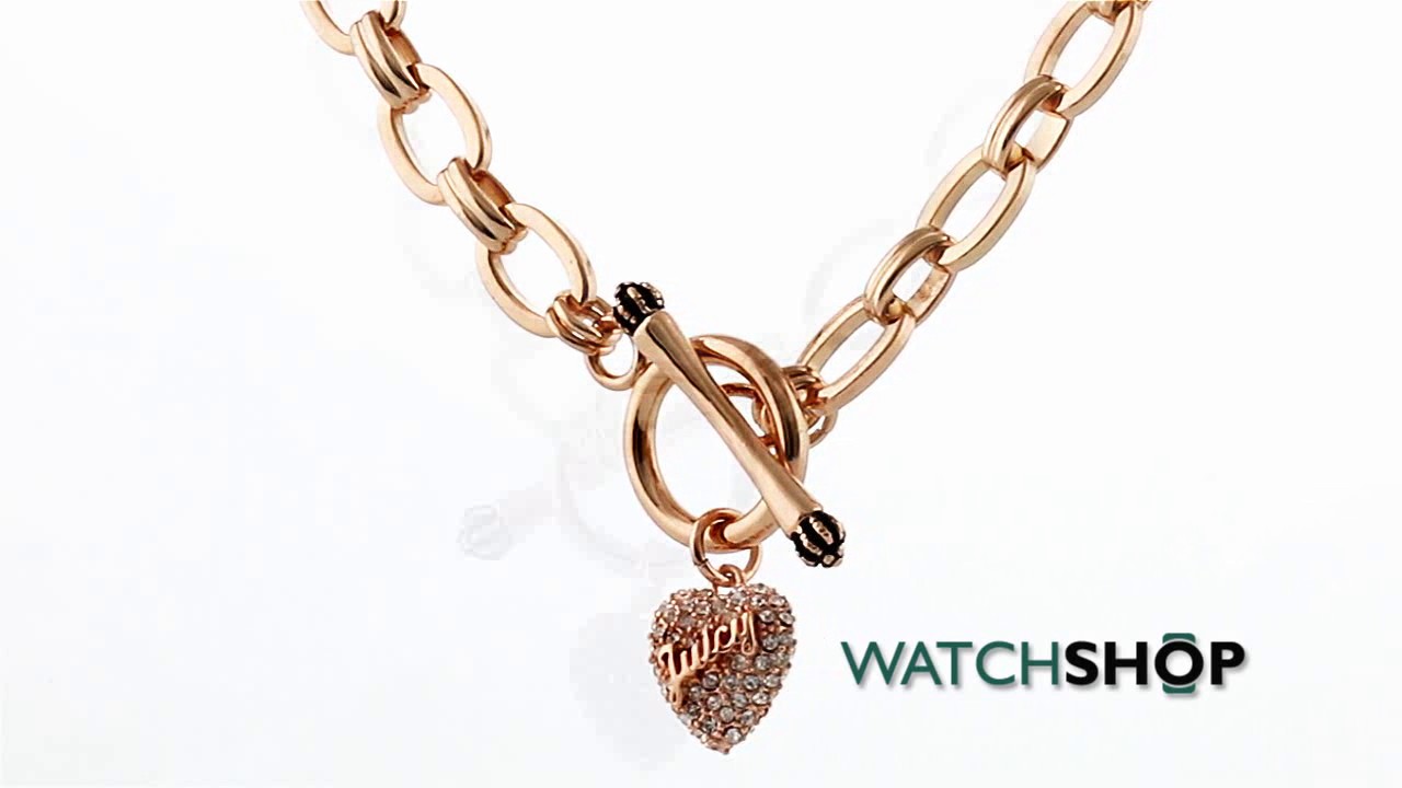 Juicy Couture Jewellery Ladies' Rose Gold Necklace (WJW759-690)