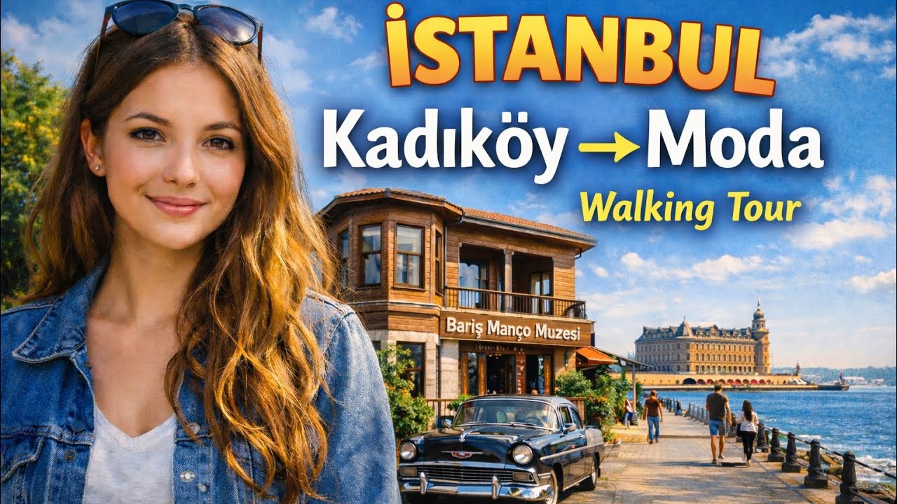Kadıköy to Moda Walking Tour | Istanbul Street Walk | Kadıköy Moda