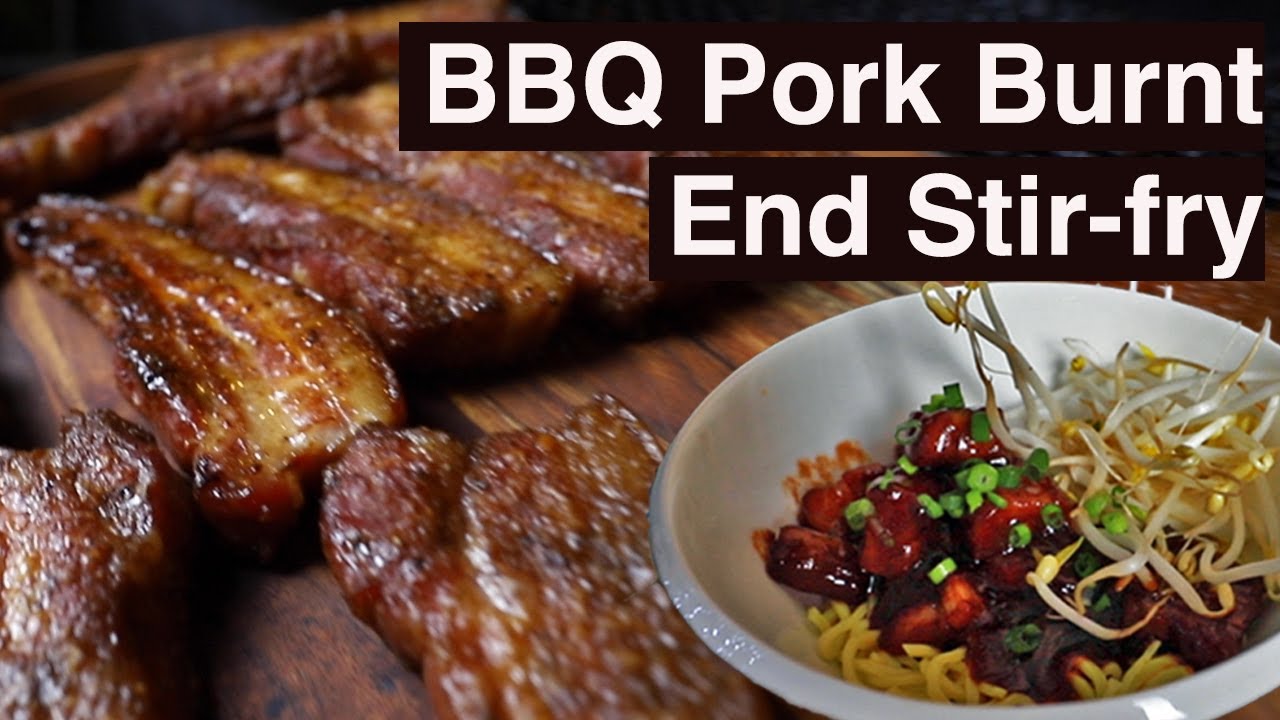 Smoked BBQ Pork Belly Burnt Ends in an Asian Style Stir fry. YouTube
