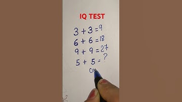 Amazing Iq Test Maths Puzzle #shorts #iqtest #mathspuzzle