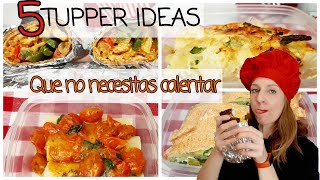 🌯Comidas para LLEVAR al TRABAJO 👩‍💼 en TUPPER 🍱. Menú para 1 SEMANA.  Platos Fríos. 