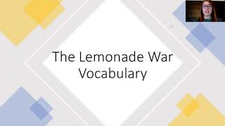 The Lemonade War Chapter 1 Vocabulary