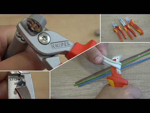 Narzędzia do obróbki przewodów elektrycznych.
