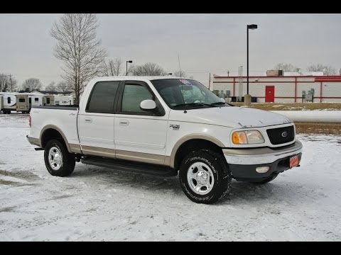 2002 Ford F-150 Lariat Oxford White For Sale Dealer Dayton Troy Piqua