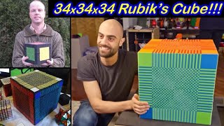 34x34x34 Rubik's Cube  ► World Record puzzle by Matt Bahner