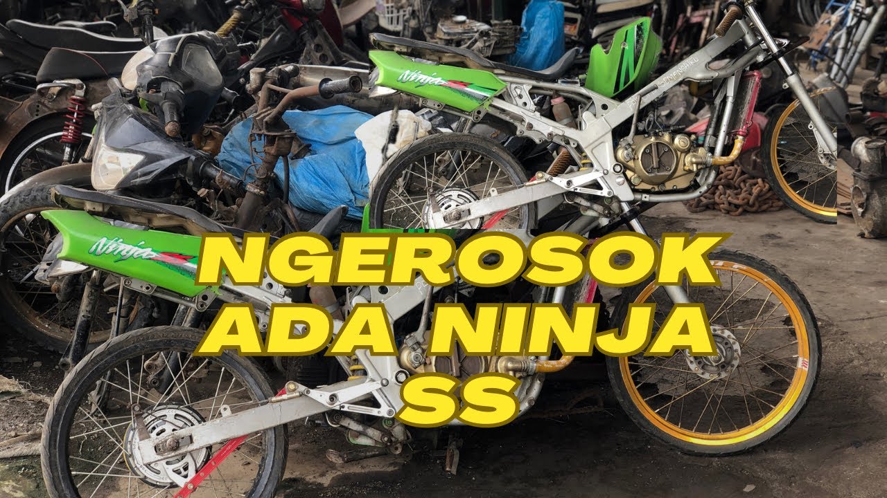 Ada Ninja ss nyasar di rongsokan || limbah motor
