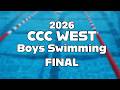 Conard and Hall Boys at CCC West Swim Final - February 27, 2026